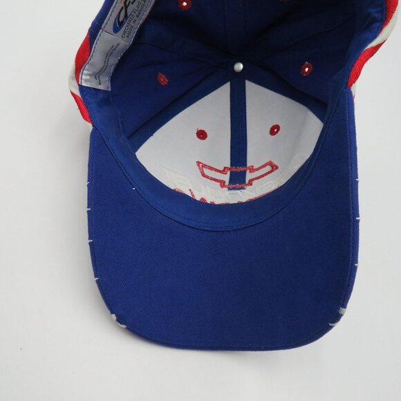 Chevrolet Racing Hat CFS Nascar Strapback Blue Red White Stars Adjustable New - Picture 7 of 9